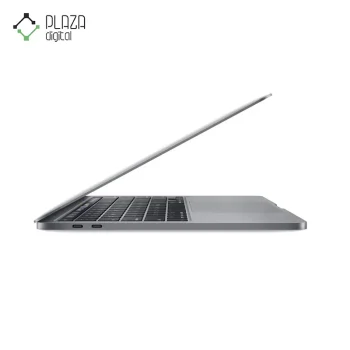 نمای نیمه باز لپ تاپ 13 اینچی اپل مدل Apple MacBook Pro 13 MYD92