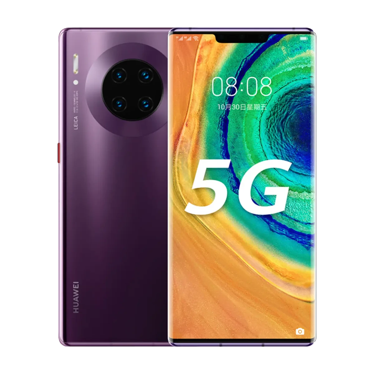 گوشی موبایل هواوی مدل Mate 30 Pro 5G ظرفیت 256 گیگابایت رم 8 گیگابایت رنگ بنفش