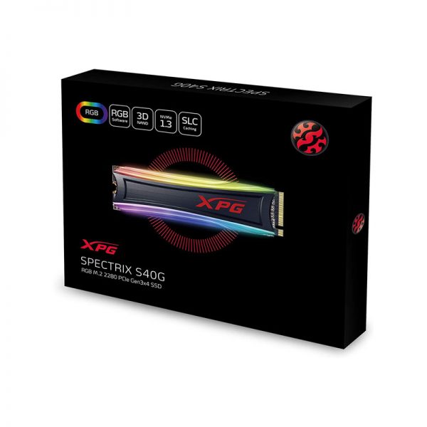 اس اس دی ایکس پی جی مدل SPECTRIX S40G RGB PCIe Gen3x4 M.2 256GB