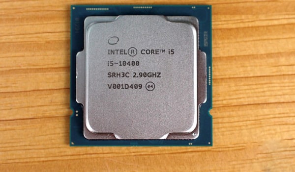 نمای اصلی پردازنده intel core i5-10400
