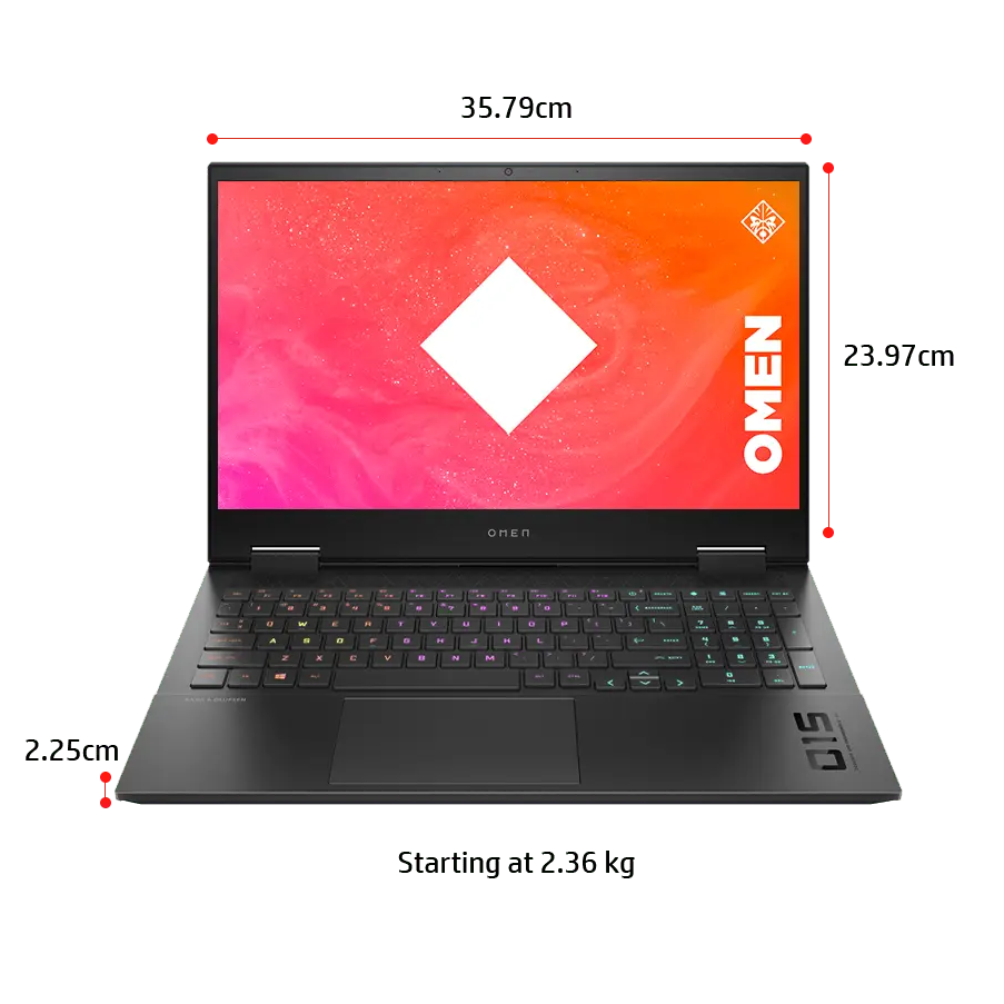 لپ تاپ 15.6 اینچی اچ پی مدل Hp Omen 15-EK0023DX