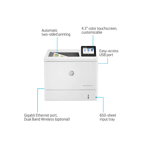 HP Color LaserJet M555dn Printer