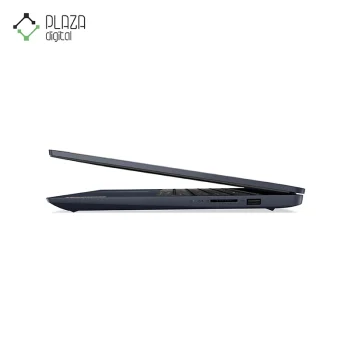 نمای چپ و نیمه باز لپ تاپ 15 اینچی لنوو مدل lenovo ideapad 3-ip3-cp