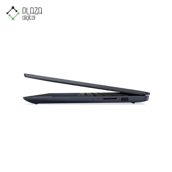 نمای چپ و نیمه باز لپ تاپ 15 اینچی لنوو مدل lenovo ideapad 3-ip3-cq