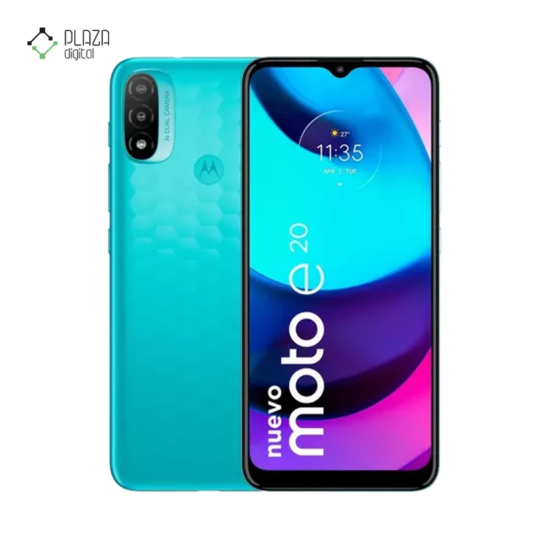 گوشی موبایل موتورولا مدل Moto E20 ظرفیت 32 گیگابایت رم 2 گیگابایت رنگ آبی