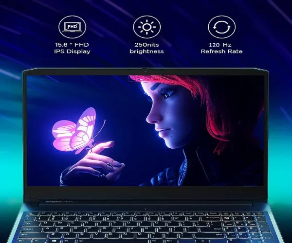 نمای نمایشگر لپ تاپ Lenovo IdeaPad Gaming 3-KE