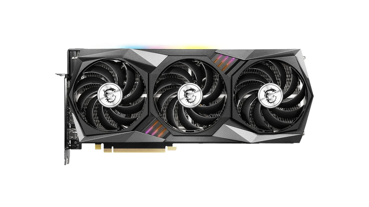 فن های خنک کننده کارت گرافیک ام اس آی مدل GeForce RTX 3060 Ti GAMING X TRIO 8GB حافظه 8 گیگابایت