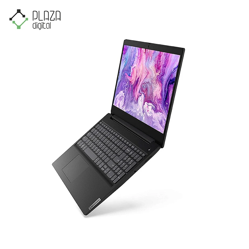 نمای باز و چپ لپ تاپ 15 اینچی لنوو مدل lenovo ideapad 3-ip3-ua