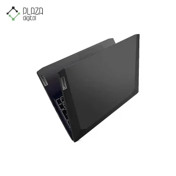 نمای بالا و نیمه باز نمای لپ تاپ gaming 3-fn لنوو ideapad ا ۱۵.۶ اینچی