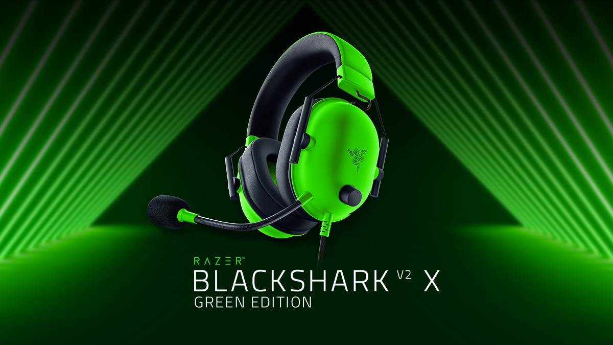 هدست گیمینگ ریزر مدل BlackShark V.2 X Green