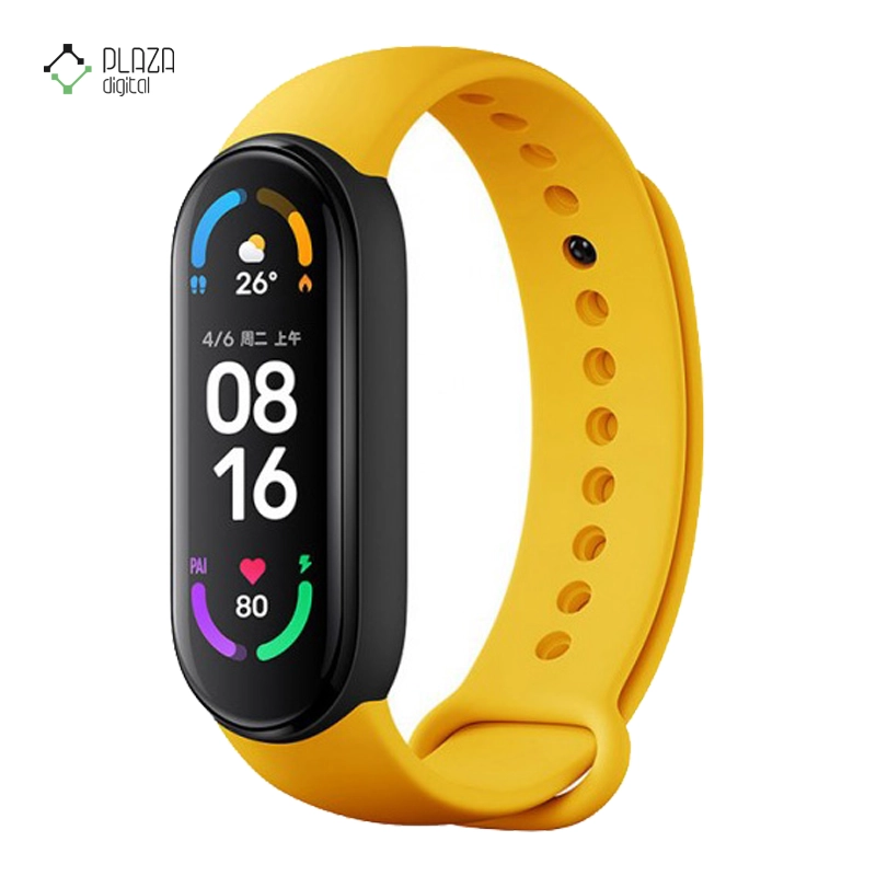 ساعت هوشمند شیائومی مدل Mi Band 6 Global Version رنگ زرد پلازا دیجیتال