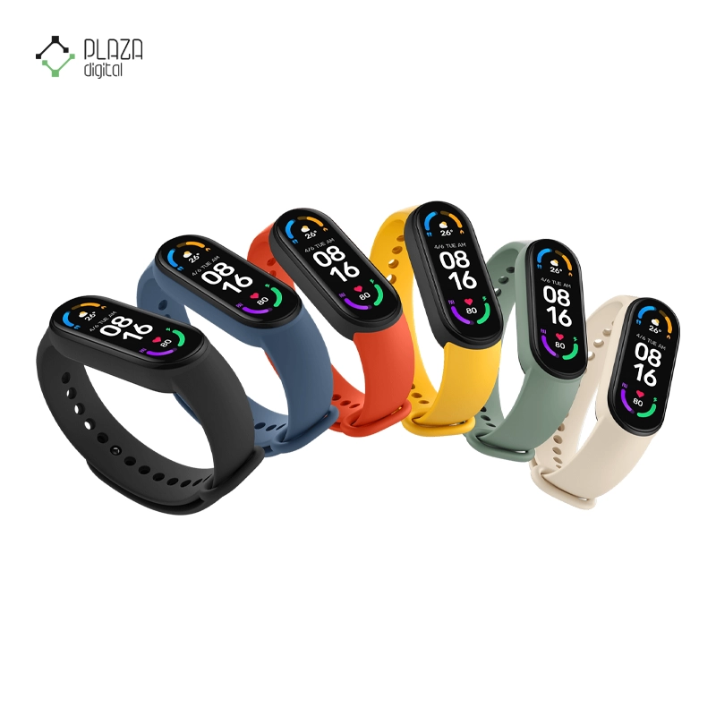 رنگبندی ساعت هوشمند شیائومی مدل Mi Band 6 Global Version پلازا دیجیتال