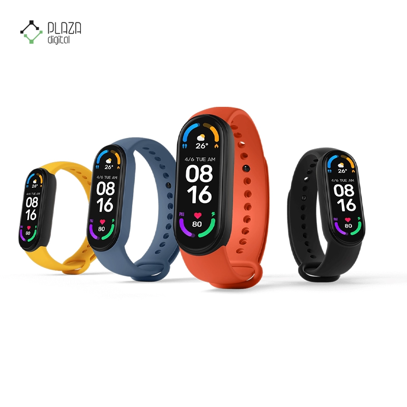 رنگبندی ساعت هوشمند شیائومی مدل Mi Band 6 Global Version پلازا دیجیتال