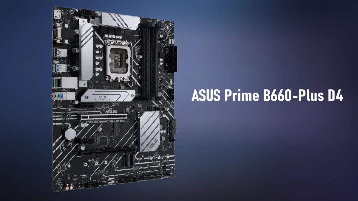 نمای مادربرد Asus prime b660 plus