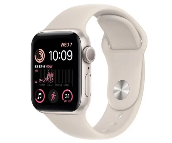 نمای صفحه نمایش ساعت هوشمند 2022 Apple Watch Series SE