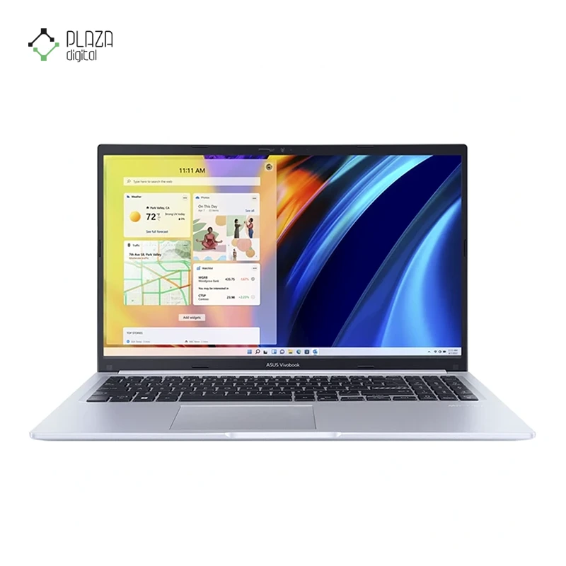 نمای رو به رو لپ تاپ ایسوس 15.6 اینچی مدل VivoBook R1502ZA i3 1215U 4GB 256GB UHD پلازا دیجیتال