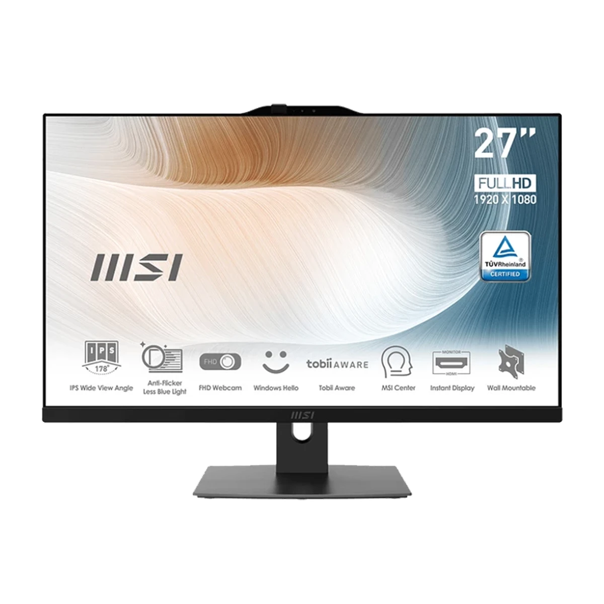 کامپیوتر All in One ام اس آی 27 اینچی مدل AM271P-11M I3 1115G7 8GB 256GB UHD رنگ مشکی