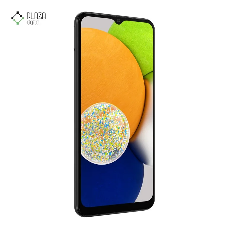 گوشی موبایل سامسونگ مدل Galaxy A03 ظرفیت 32 گیگابایت رم 3 گیگابایت رنگ مشکی زاویه بغل