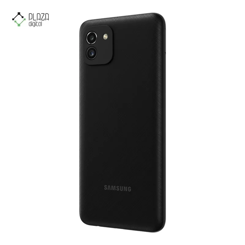 گوشی موبایل سامسونگ مدل Galaxy A03 ظرفیت 32 گیگابایت رم 3 گیگابایت رنگ مشکی زاویه بغل