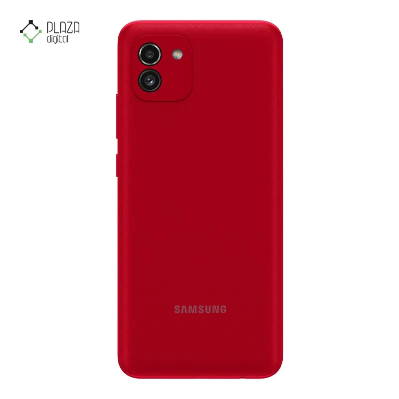 گوشی موبایل سامسونگ مدل Galaxy A03 ظرفیت 32 گیگابایت رم 3 گیگابایت رنگ قرمز زاویه پشت