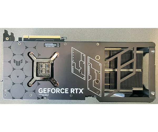 tuf rtx 4090 asus graphic card back