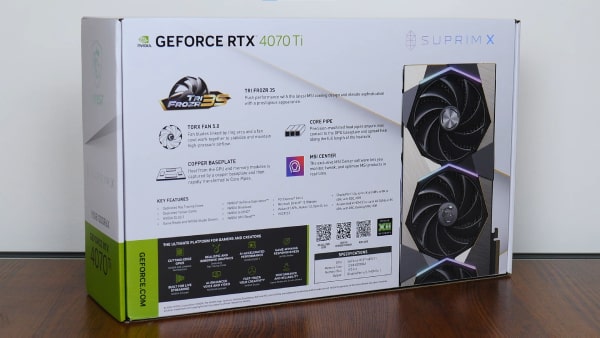 کارت گرافیک ام اس آی مدل GeForce RTX 4070 Ti SUPRIM X 12G