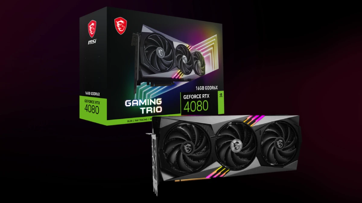 کارت گرافیک ام اس آی مدل GeForce RTX 4080 16GB GAMING X TRIO