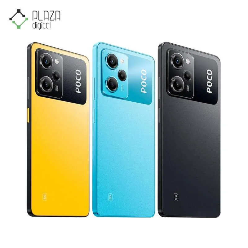 نمای پشت موبایل شیائومی Xiaomi Poco X5 pro-a با ظرفیت 256 گیگابایت همه رنگ ها