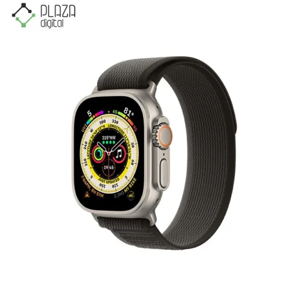 ساعت هوشمند Apple Watch Ultra با بند لوپ ترایل خاکستری مشکی