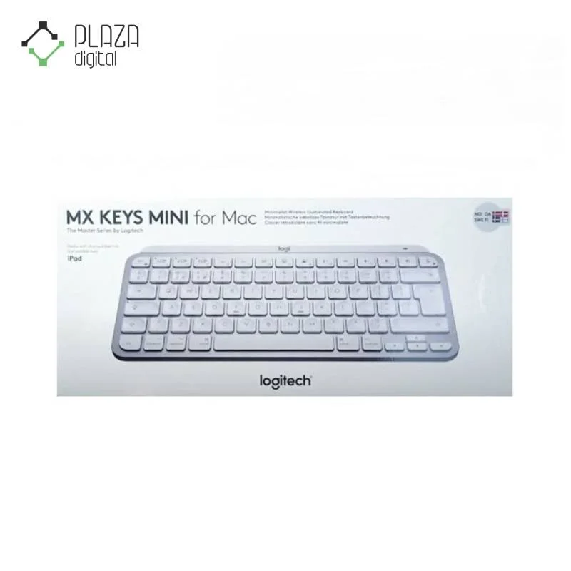 نمای جعبه‌ی کیبورد بی سیم لاجیتک مدل MX KEYS MINI FOR MAC