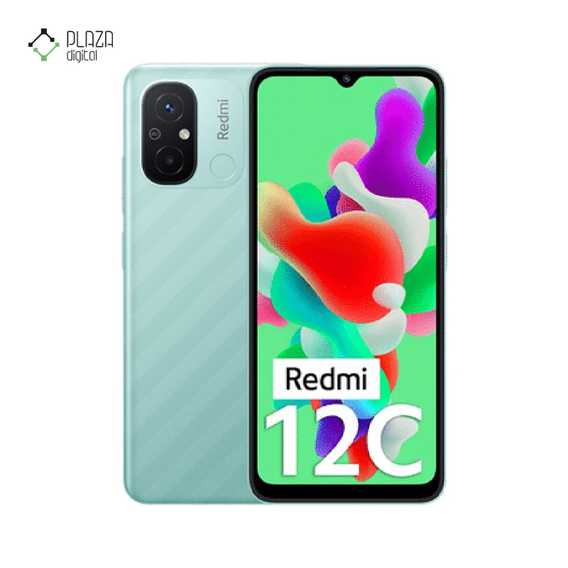 گوشی موبایل شیائومی مدل Redmi 12C ظرفیت 64 گیگابایت رم 3 گیگابایت رنگ سبز