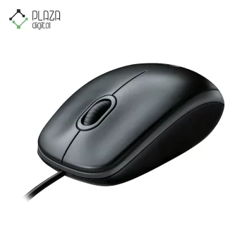 b100 asus wired mouse black color side view
