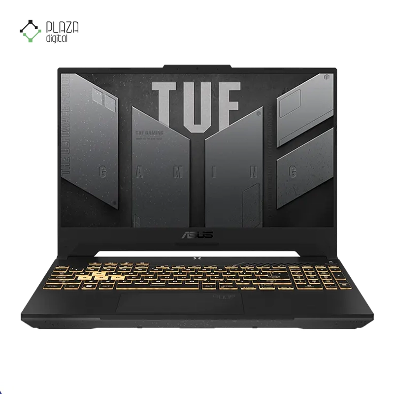 نمای جلو لپ تاپ ایسوس 15.6 اینچی مدل TUF Gaming F15 FX507ZC4 i5 12500H 8GB 512GB RTX3050 پلازا دیجیتال