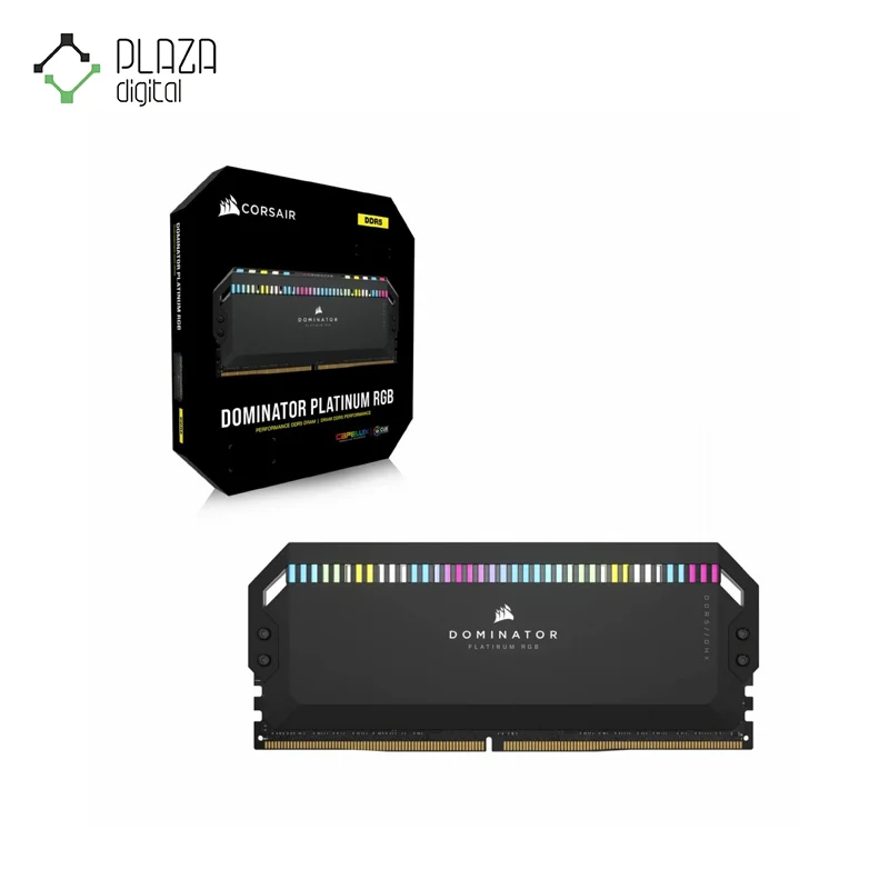 رم کورسیر دو کاناله DOMINATOR PLATINUM RGB CL36 با ظرفیت ۳۲ گیگابایت DDR5 و فرکانس ۶۰۰۰ مگاهرتز