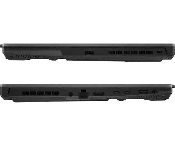لپتاپ گیمینگ ایسوس مدل fx507zv4 دارای پورت های ارتباطی کاملی در سمت راست و سمت چپ دستگاه نیز می باشد.