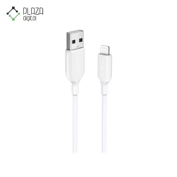 نمای اصلی کابل تبدیل USB Type-A به Lightning انکر مدل Anker Powerline III A8813 سفید