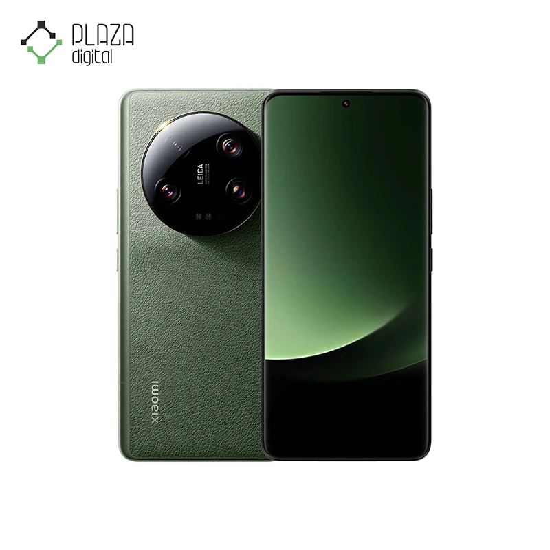 نمای سبز گوشی 13ultra شیائومی با ظرفیت 512 و رم 16 گیگابایت