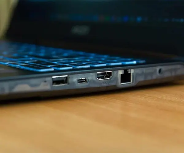 A12ve a msi laptop ports view