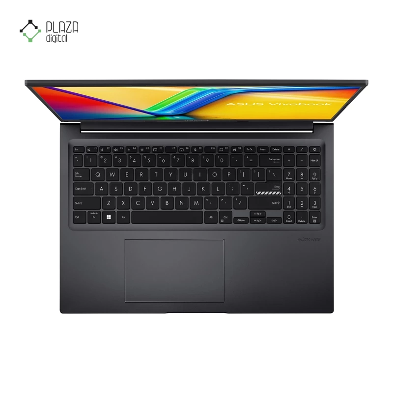 نمای کیبورد لپ تاپ ایسوس 16 اینچی مدل VivoBook 16 M1605YA R7 7730U 16GB 512GB Radeon پلازا دیجیتال