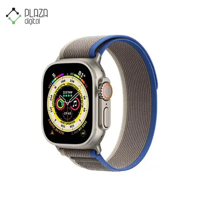 ساعت هوشمند اپل مدل Apple Watch Ultra2 49mm بند لوپ ترایل آبی-خاکستری