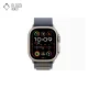 نمای رو به رو ساعت هوشمند apple watch ultra با بند آبی لوپ آلپاین ا 49 میلی‌متر