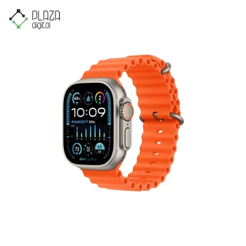 نمای اصلی ساعت هوشمند apple watch ultra با بند نارنجی اوشن ا 49 میلی‌متر