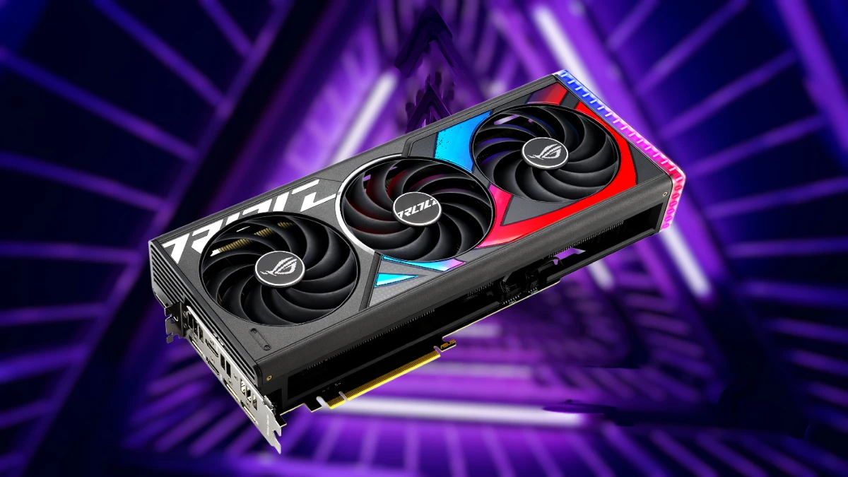 نمای کارت گرافیک ASUS ROG Strix GeForce RTX 4070Ti 12GB