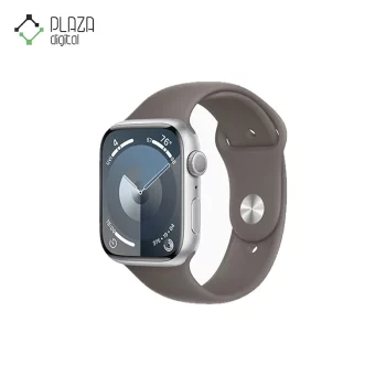 نمای اصلی نقره‌ای ساعت هوشمند apple watch series 9 ا 45 میلیمتر