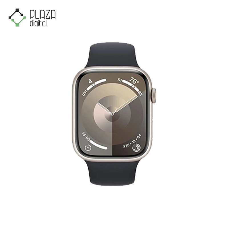 نمای رو به رو استارلایت ساعت هوشمند apple watch series 9 ا 45 میلیمتر