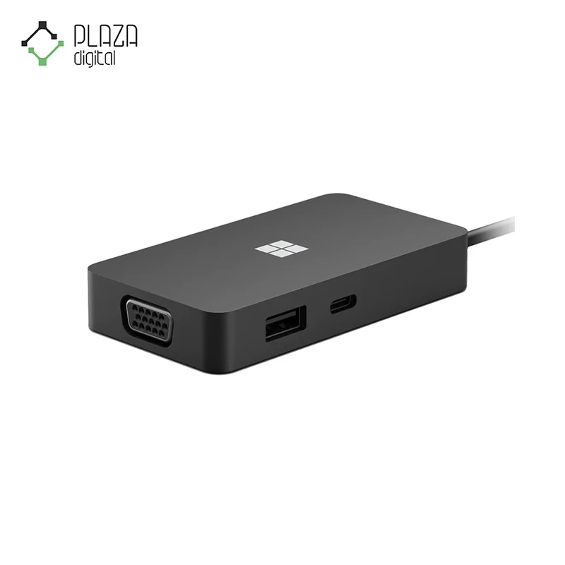 نمای اصلی مبدل usb-c به hdmi/vga/lan/usb-c/usb-a مایکروسافت مدل Travel Hub