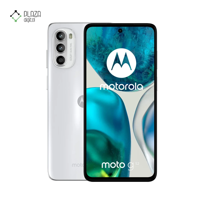 گوشی موبایل موتورولا مدل Moto G52 ظرفیت 128 گیگابایت رم 6 گیگابایت رنگ سفید