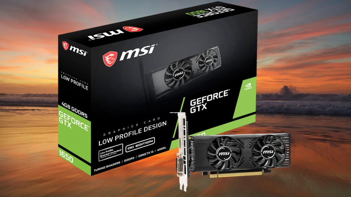 نمای کارت گرافیک msi rtx1650