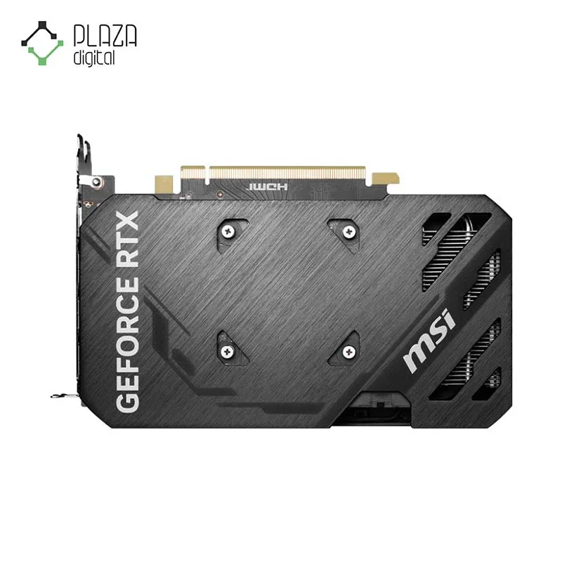 نمای پشت کارت گرافیک ام اس آی مدل GeForce RTX 4060 Ti VENTUS 2X BLACK 8G OC حافظه 8 گیگابایت