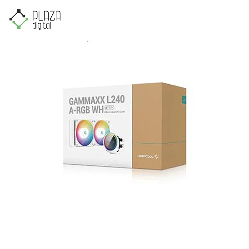 نمای جعبه‌ی خنک کننده پردازنده مایع دیپ کول مدل GAMMAXX L240 ARGB White